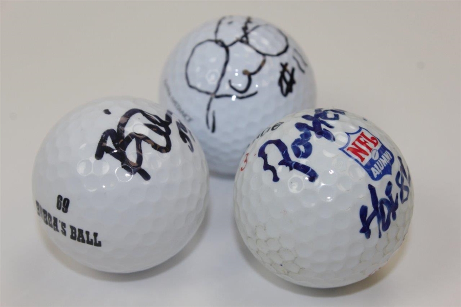 Paul Horning, Phil Simms, Brian Urlacher Signed Golf Balls JSA ALOA