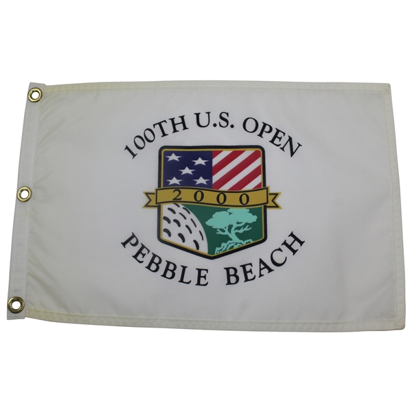 2000 100th U.S. Open Pebble Beach White Screen Flag