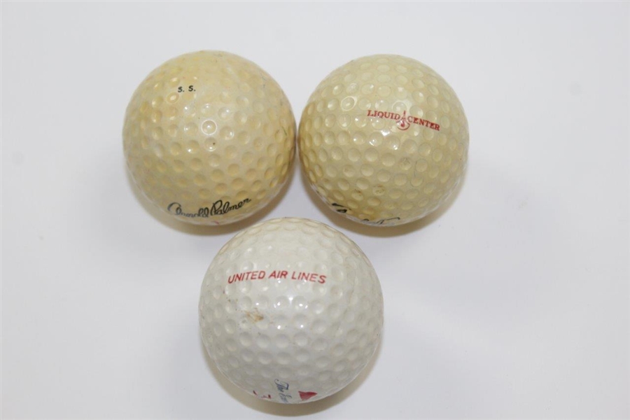 Three (3)Arnold Palmer Vintage Golf Balls - One British Size