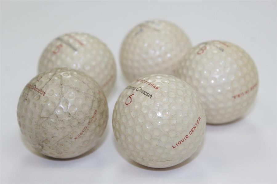 Five (5) Tommy Armour Golf Balls