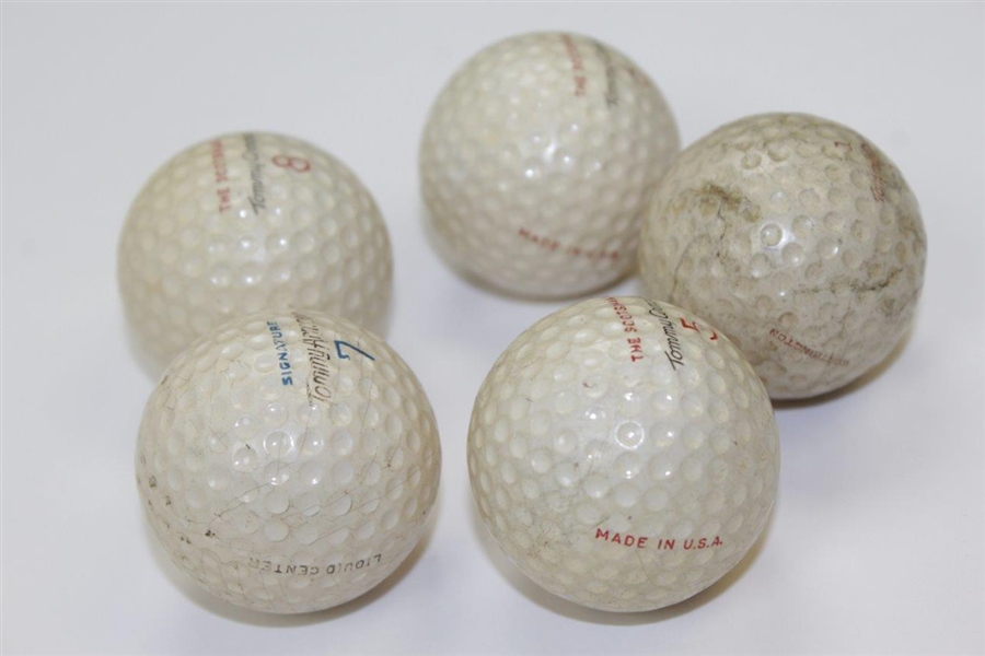 Five (5) Tommy Armour Golf Balls
