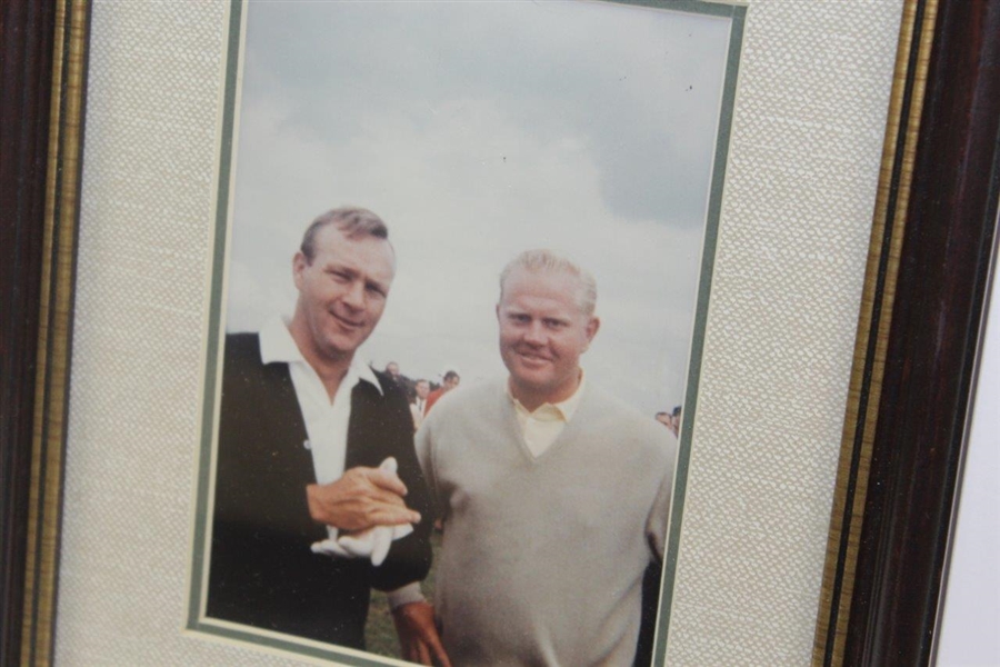Arnold Palmer & Jack Nicklaus 1962 U.S. Open At Oakmont Framed Photo