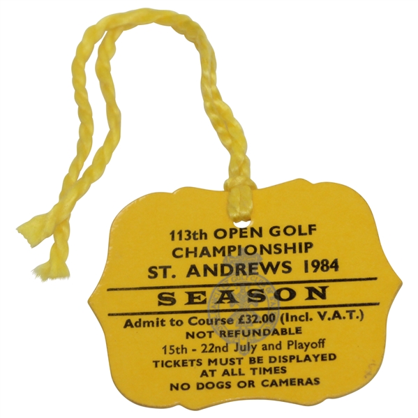 1984 OPEN Championship at St. Andrews SERIES Badge - Seve Ballesteros Win