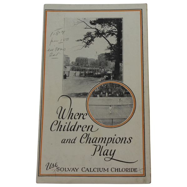 Greenskeppers Calcium Chloride Brochure with Bobby Jones & East Lake CC Depiction