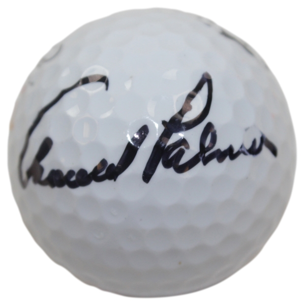 Arnold Palmer Signed Pinnacle Golf Ball With Umbrella Logo JSA ALOA