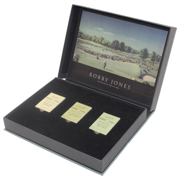 Bobby Jones Deluxe Bobby Jones Commemorative Flip Books Mini Golf Picture Books Enclosed In Case
