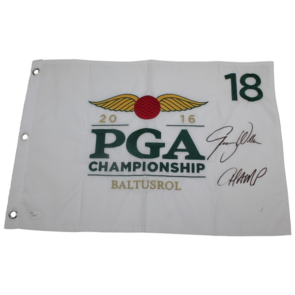 Jimmy Walker Signed 2016 PGA Championship Baltusrol Flag JSA ALOA