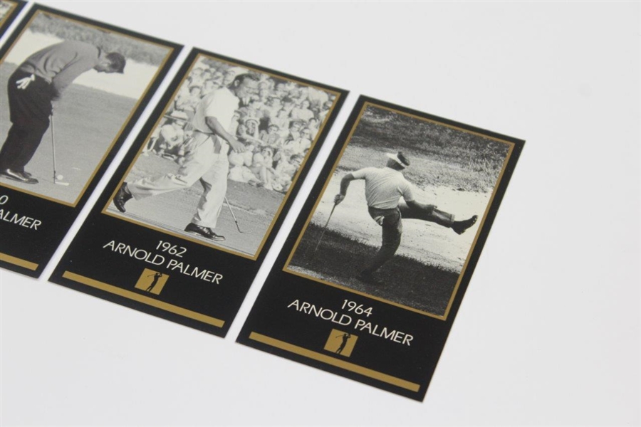 Arnold Palmer Champions Of Golf Masters Wins 1958,1960,1962, & 1964 Golf Cards