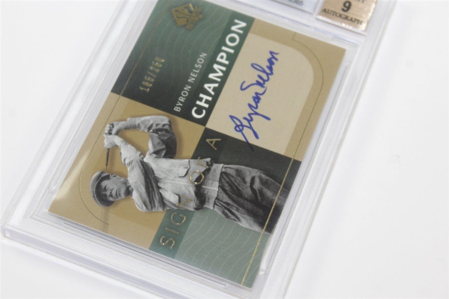 Byron Nelson Signed SP Authentic Sign Of A Champion BGS 9 Autograph 9