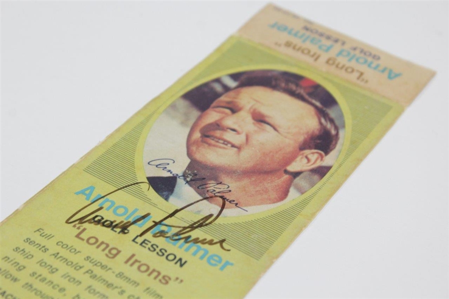 Arnold Palmer Signed Arnold Palmer Long Irons Golf Lesson Film Title JSA ALOA