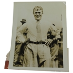 Bobby Jones 1927 Just Before Teeing Off To Reclaim Amateur Championship Underwood Press Photo