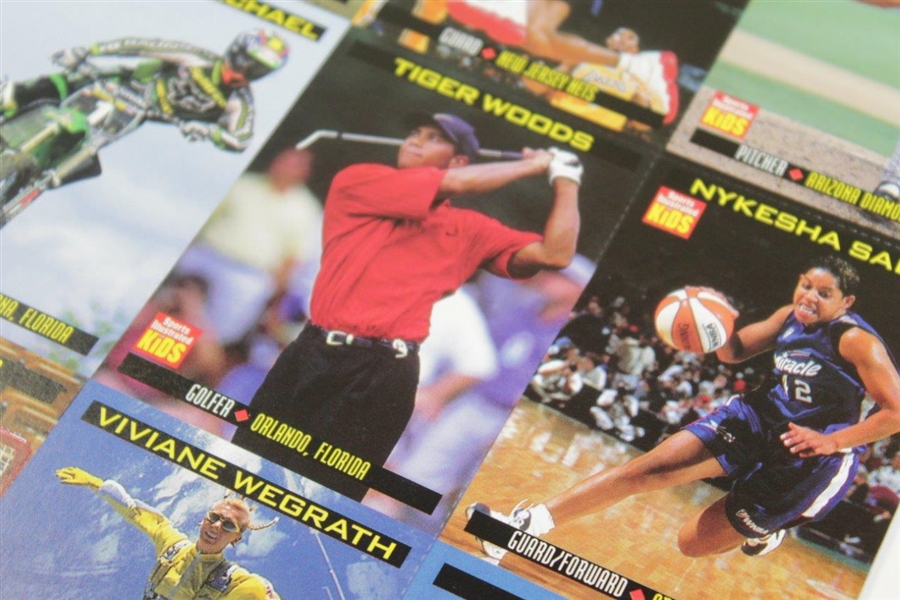 Tiger Woods 2021 Sports Illustrated For Kids Golf Card with Uncut Sheet