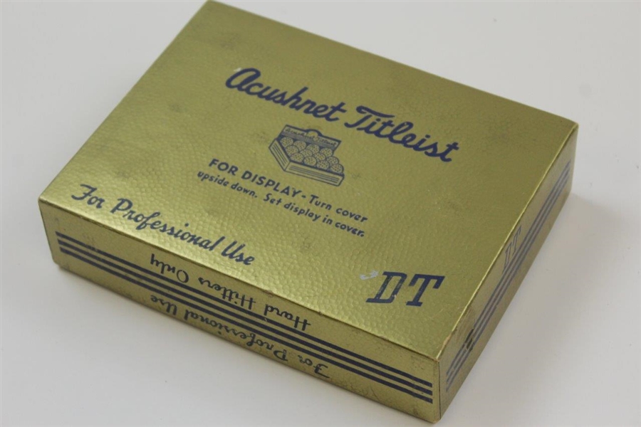 Classic Acushnet Titleist Dozen DT Golf Balls in Original Package with Paper