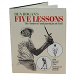 Ben Hogans Signed "Five Lessons: The Modern Fundamentals Of Golf" Book JSA ALOA