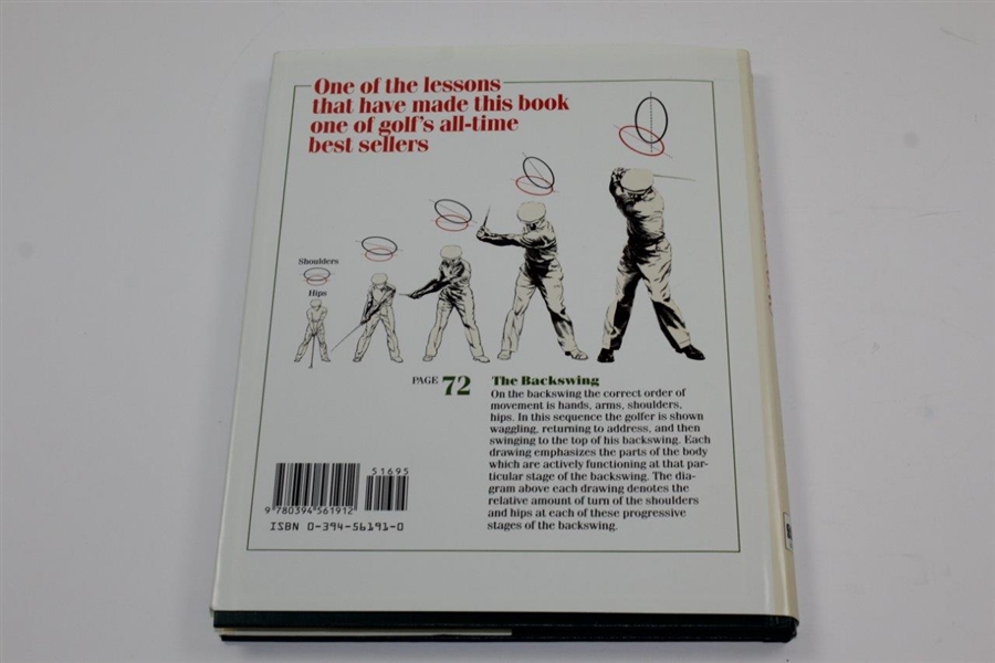 Ben Hogan's Signed Five Lessons: The Modern Fundamentals Of Golf Book JSA ALOA