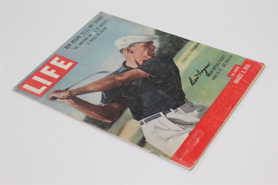 Ben Hogan Signed Large 1955 LIFE Magazine with Ben Hogan Cover - August 8th, 1955 JSA ALOA