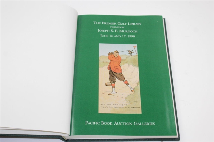 Joe Murdoch Signed Ltd Ed 'The Premier Golf Library' 1998 Book #72/100