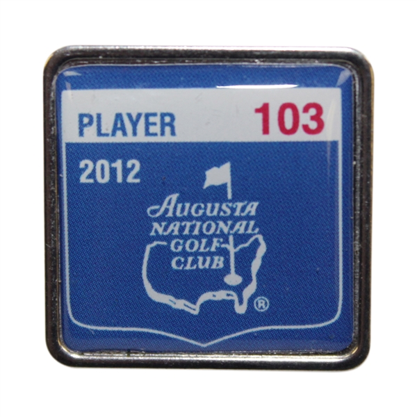 Charles Coody's 2012 Masters Tournament Contestant Badge #103