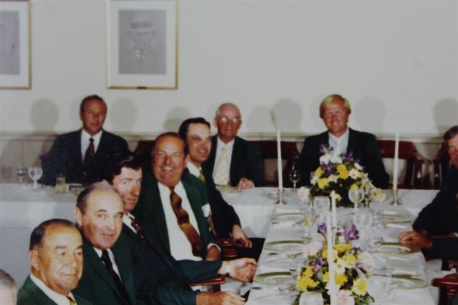 1973 Masters Tournament Champions Club Dinner Original Christian Photo from Gene Sarazen Estate