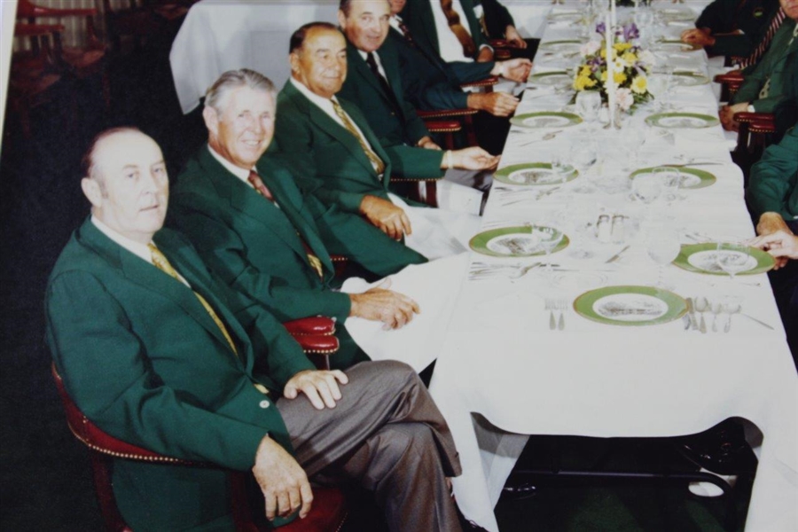 1973 Masters Tournament Champions Club Dinner Original Christian Photo from Gene Sarazen Estate