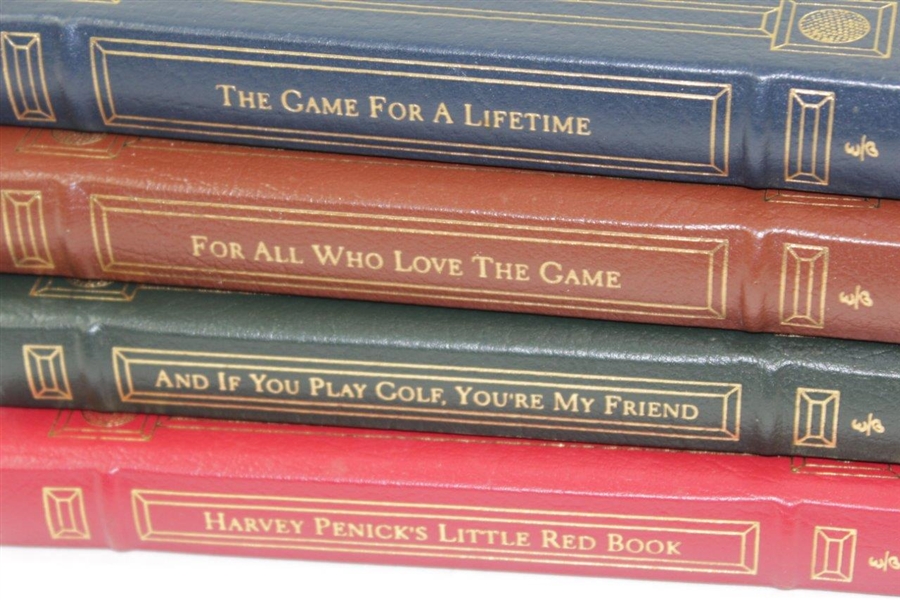 Harvey Penick set of 4 deluxe books in case. 