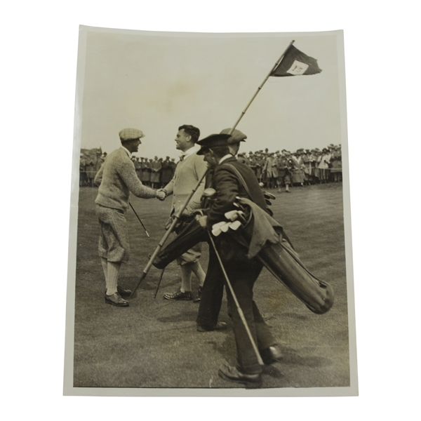 Ouimet & Tolley End Match Finale (May 11th) of Amateur Golf Final Daily Mirror Press Photo - Victor Forbin Collection