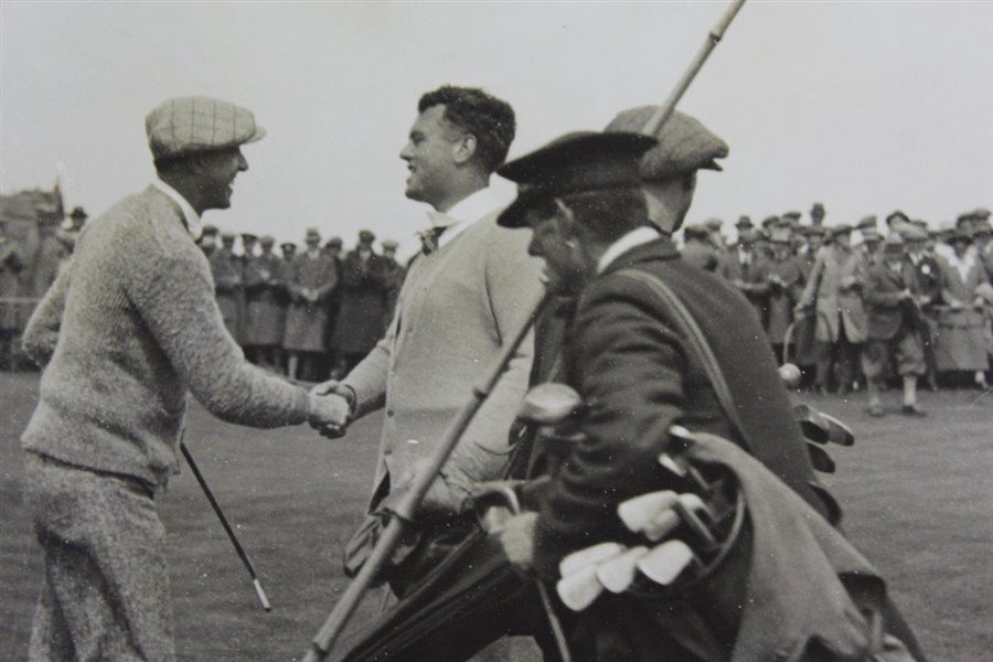 Ouimet & Tolley End Match Finale (May 11th) of Amateur Golf Final Daily Mirror Press Photo - Victor Forbin Collection
