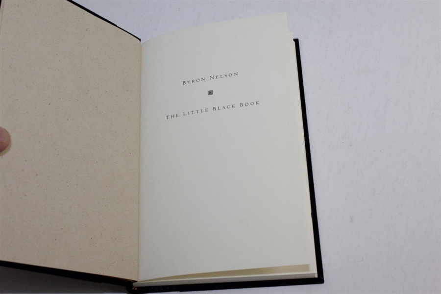 Byron Nelson Signed 'Byron Nelson: The Little Black Book' 1995 Book in Slipcase JSA ALOA