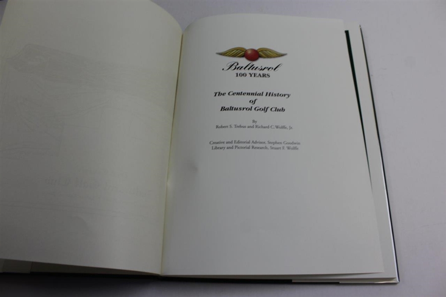 Baltusrol 100 Years' Club History Book