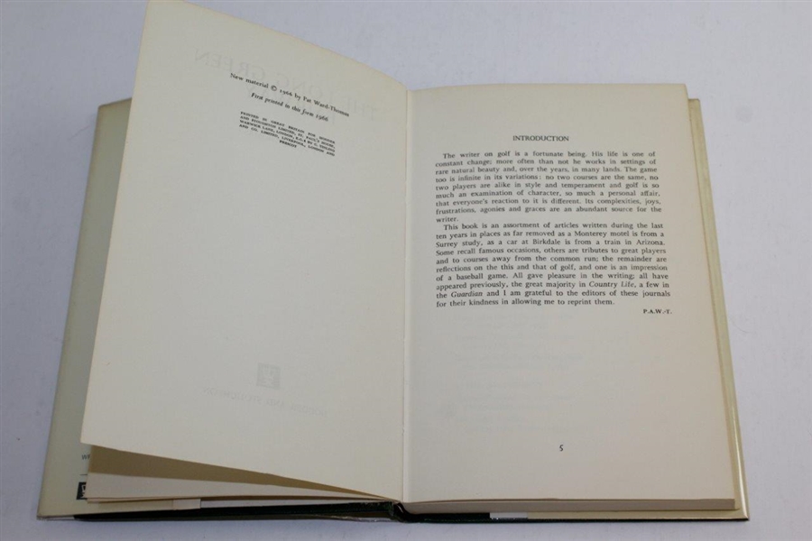 1966 'The Long Green Fairway' Book by Pat Ward-Thomas