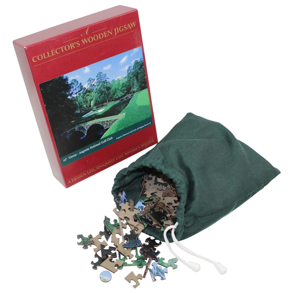 Augusta National Golf Club '12th Hole - Golden Bell' Collector's Wooden Jigsaw Puzzle in Box