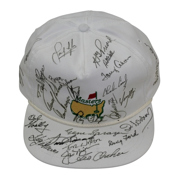 Masters Champions Multi-Signed Masters White Logo Hat - Charles Coody Collection JSA ALOA