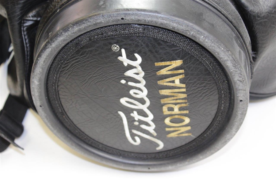 Greg Norman's Personal FootJoy Titleist Full Size Black & White Golf Bag
