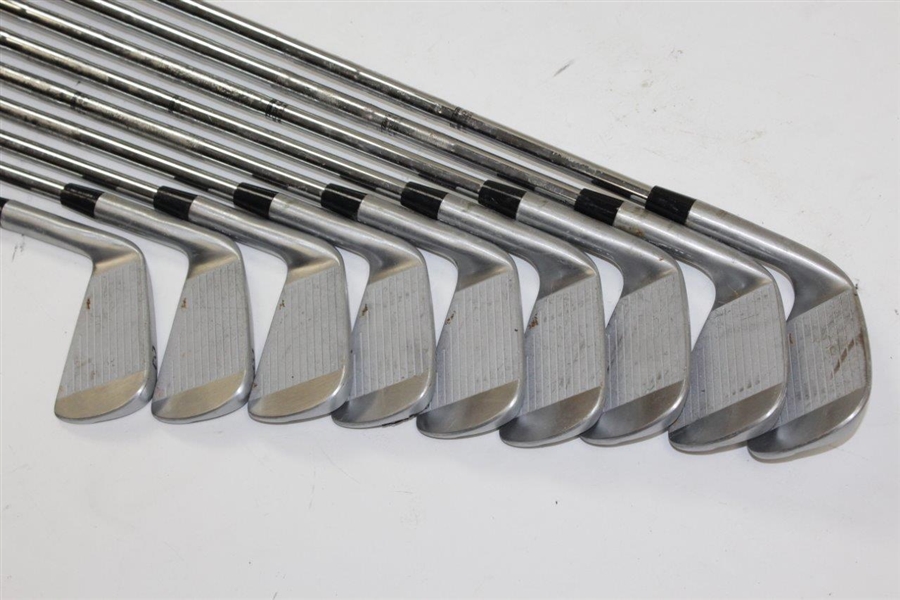 Greg Norman's Personal Used Set of MotoSpeed V-Foil GN Irons 2-PW