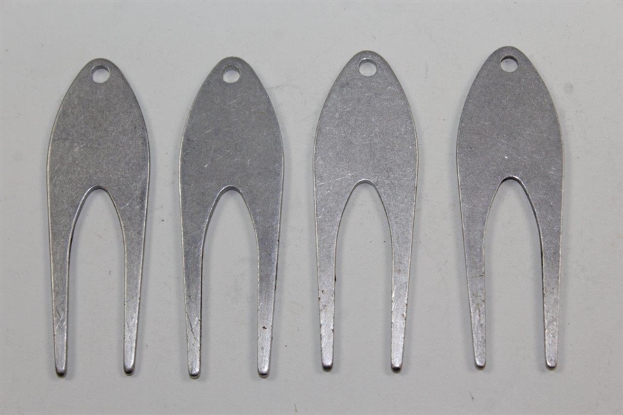 Charles Coody's Four 1970 Contestant Divot Tools - San Antonio Open, Hartford Open, Colonial National, & AVCO Classic