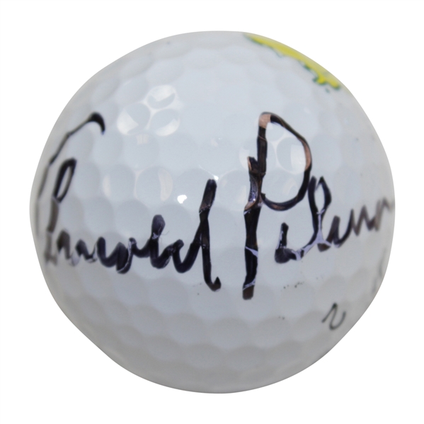 Arnold Palmer Signed Masters Logo Titleist Golf Ball JSA ALOA