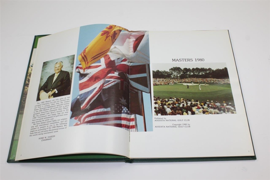 1980 Masters Tournament Annual Book - Seve Ballesteros Winner