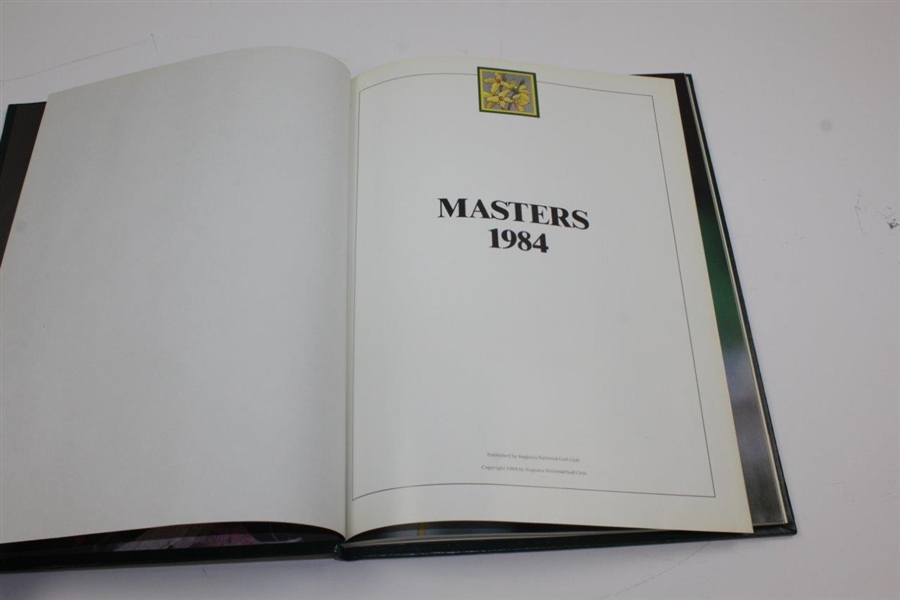 1984 Masters Tournament Annual Book - Ben Crenshaw Winner