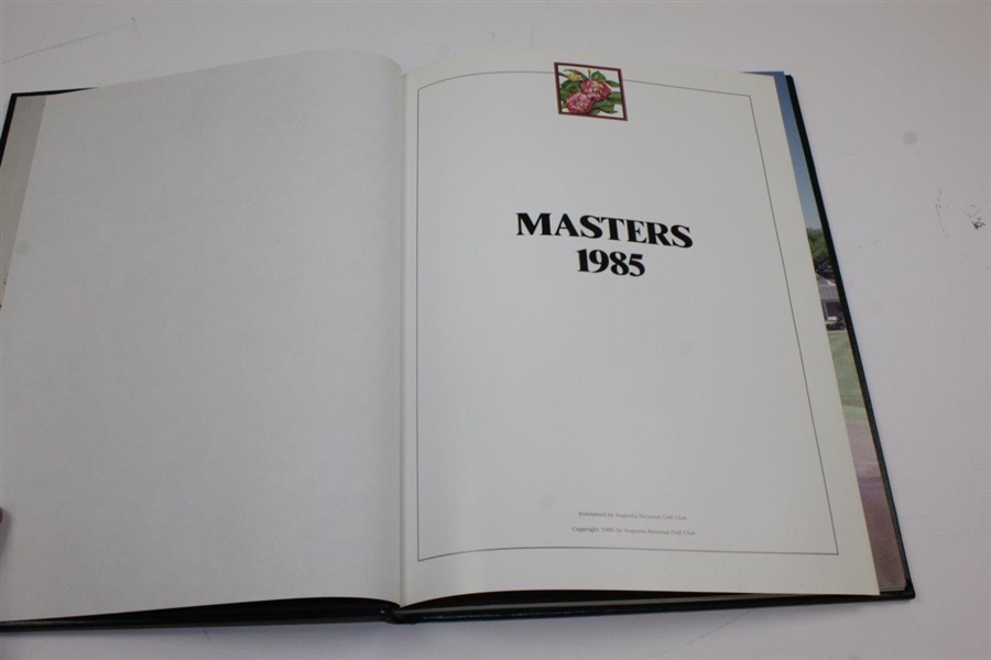 1985 Masters Tournament Annual Book - Bernhard Langer Winner