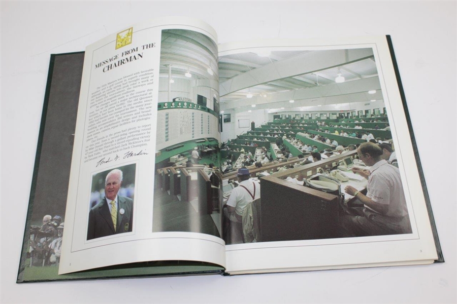 1990 Masters Tournament Annual Book - Nick Faldo Winner