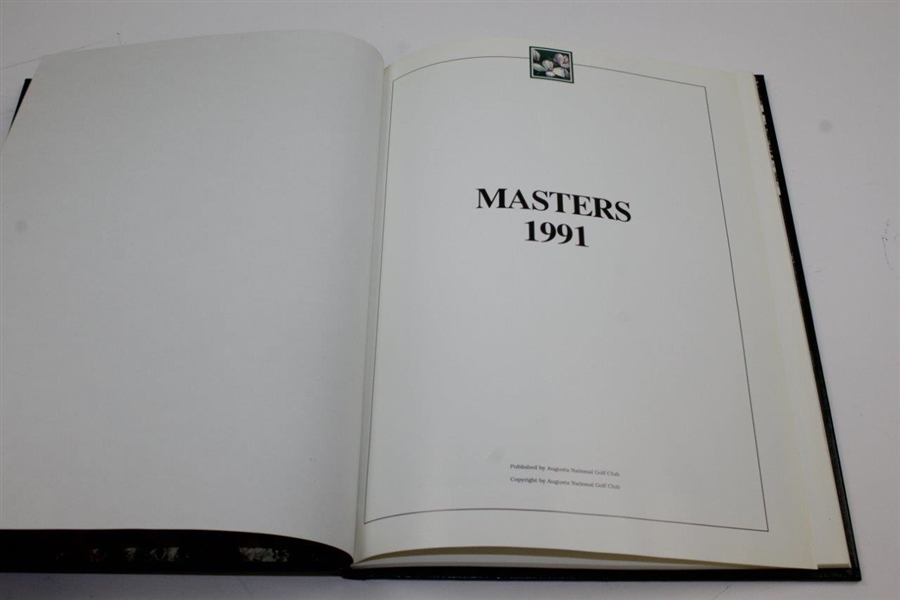 1991 Masters Tournament Annual Book - Ian Woosnam Winner