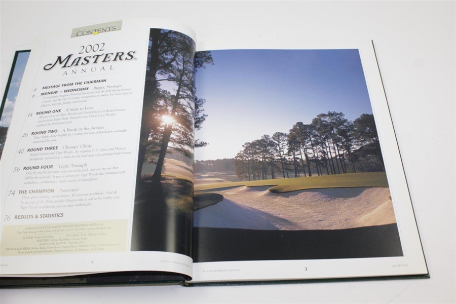 2002 Masters Tournament Annual Book - Tiger Woods Winner