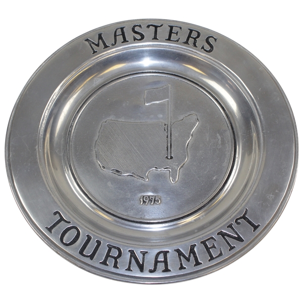 1975 Masters Tournament Pewter Plate - Nicklaus Wins!