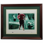 Tiger Woods Signed Tiger Slam Limited Edition 135/500 Framed Photo UDA #BAH92635