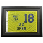 Tiger Woods Signed Limited Edition 184/500 2000 U.S. Open Pebble Beach Flag - Framed BAM#07798
