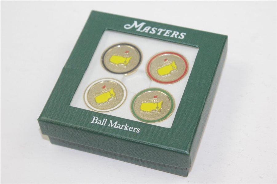 Set Of Four (4) Masters Undated Multi-Colored Ball Markers in Original Box