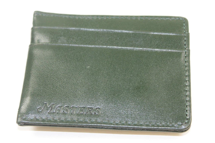 Masters Undated Dark Green Leather Wallet in Original Box