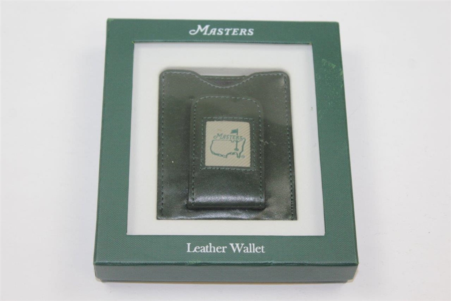 Masters Undated Dark Green Leather Wallet in Original Box