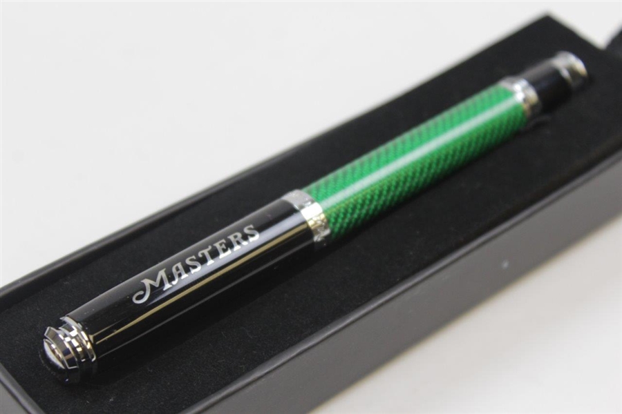 Masters Undated Green/Black/Silver Ballpoint Pen In Original Case 