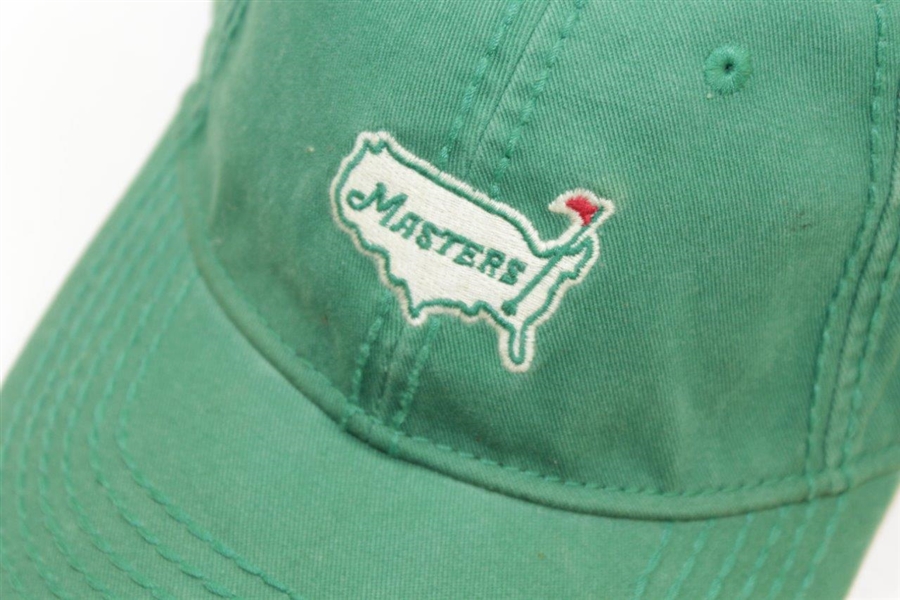 Masters Lt Green Embroidered Stitch Classic Logo American Needle Hat with Tag